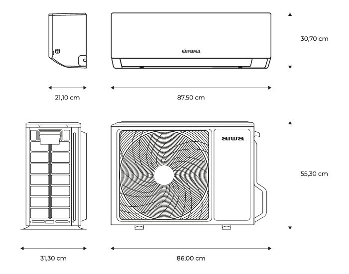 AIWA Air Conditioning FUJINAIR 18-measures