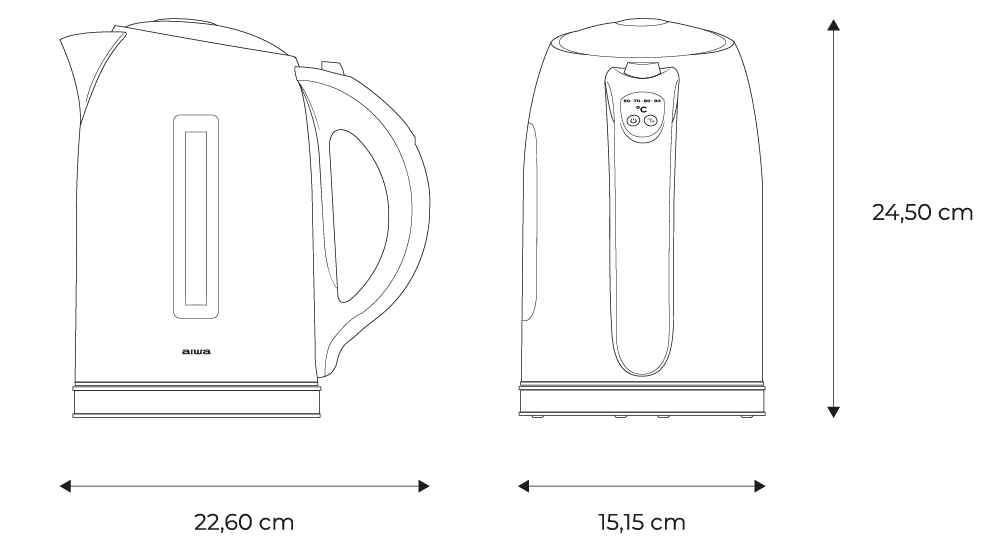 AIWA Kettle KAWAKO-measures