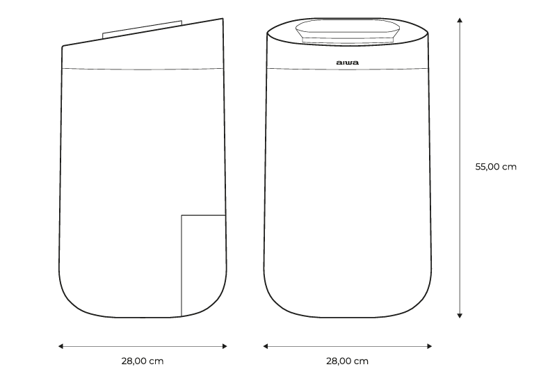 AIWA Dehumidifier MIZUAIR 12-measures