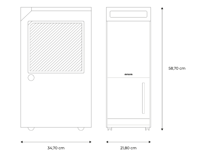 AIWA Dehumidifier MIZUAIR 20-measures