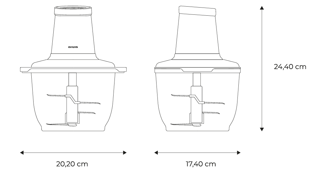 AIWA Chopper RISAKU-measures