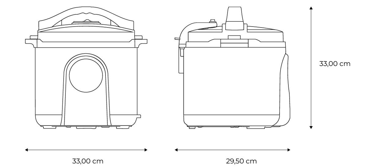 AIWA Multicooker SENJU OPTIMA-measures